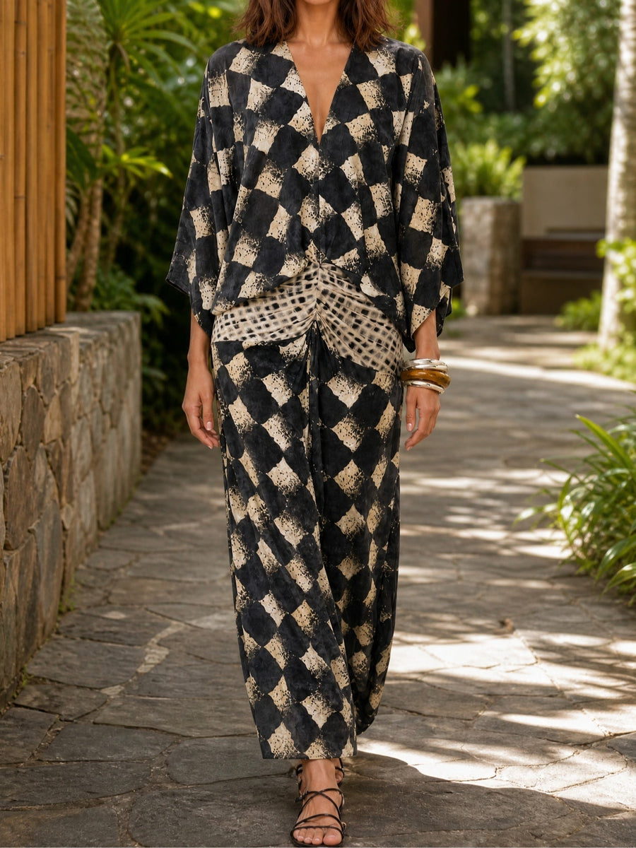 Maelia - Mediterranean Mosaic Dress