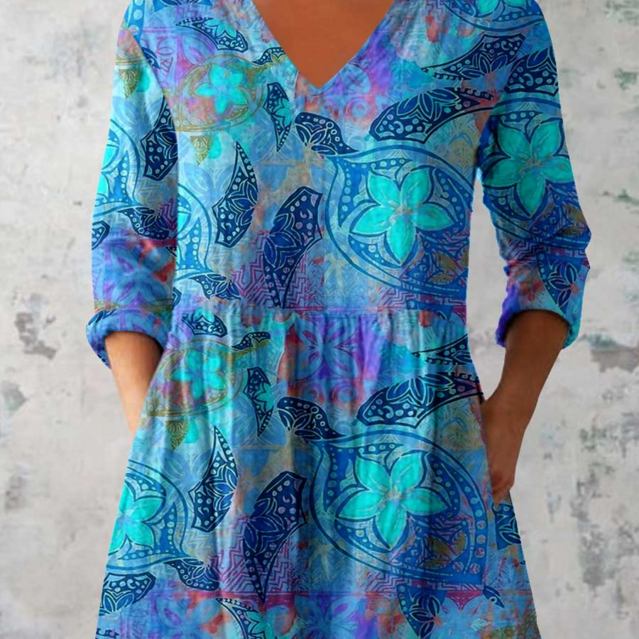 Juliette | Long Blouse with V-Neck