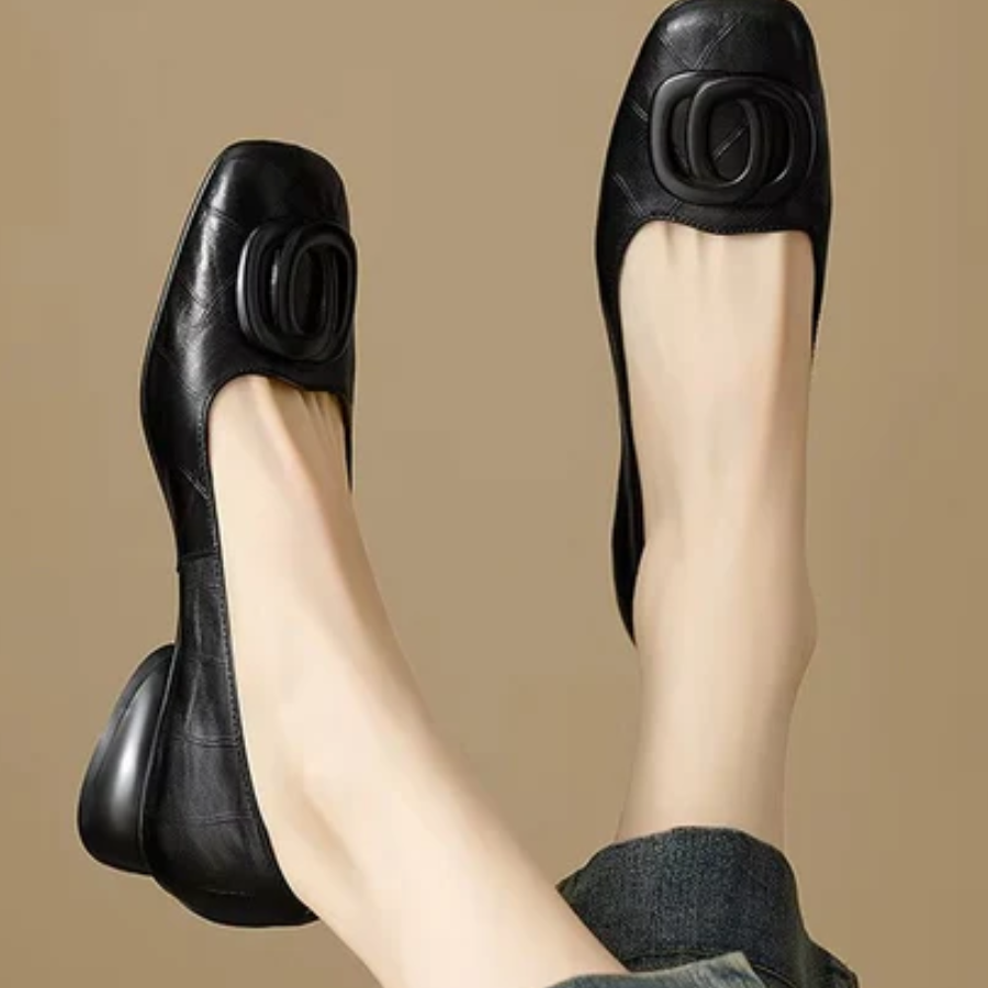 Opium Leather Flats