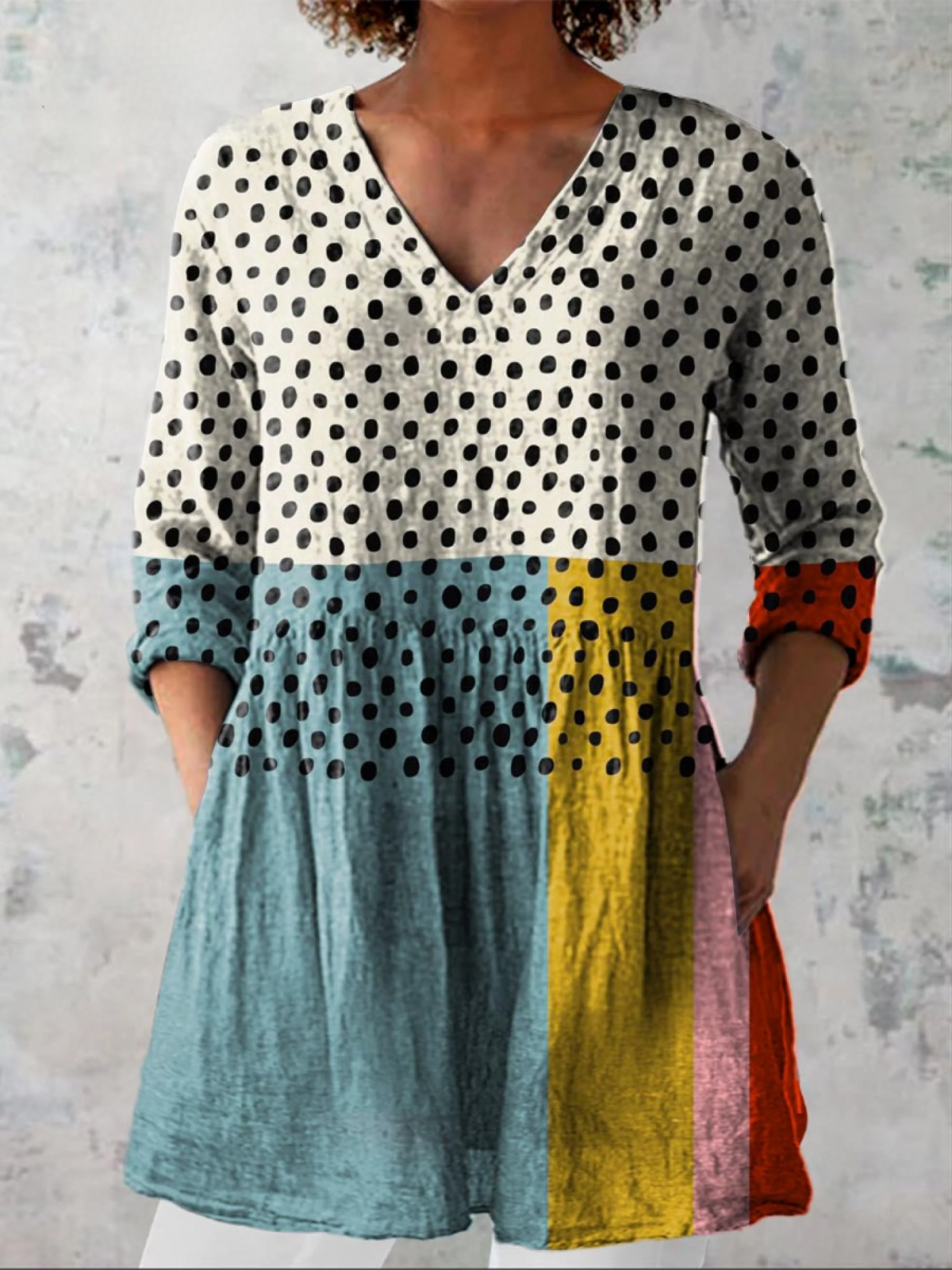 Polka Colour Block