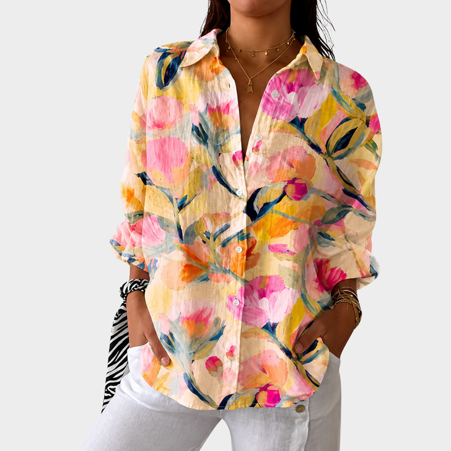 Painted Petal Sunrise Blouse