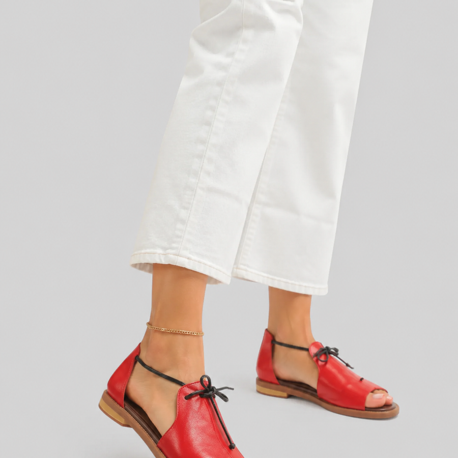 olivia™ | Leather Summer Sandals