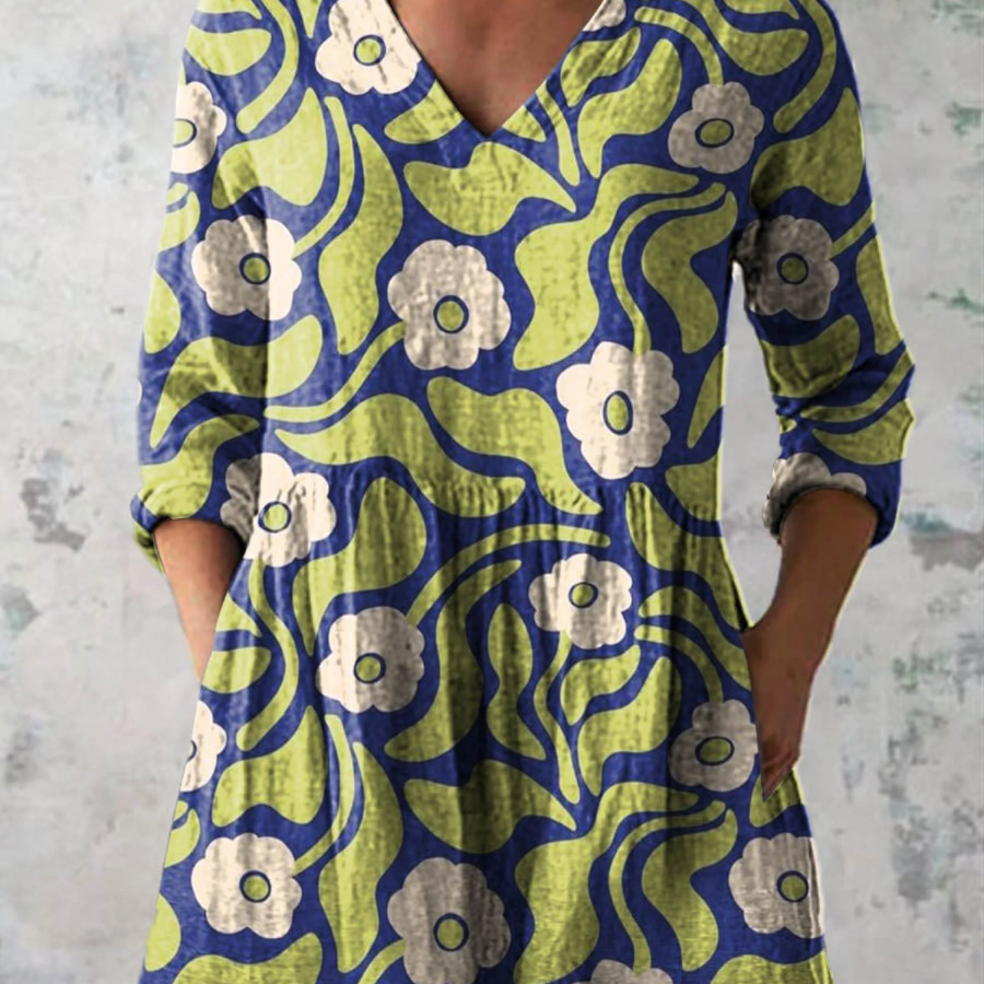 Elodie | Long Blouse with V-Neck