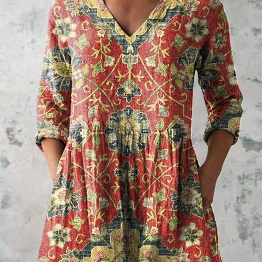 Lea | Long Blouse with V-Neck