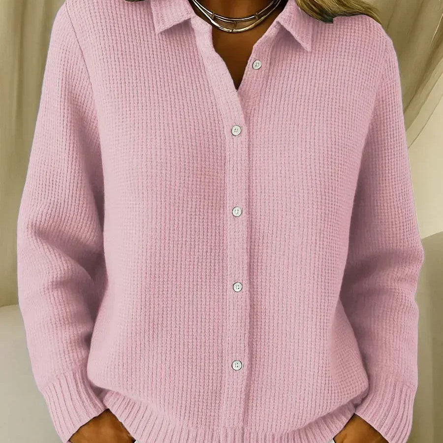 Katrina | Textured Knit Button Cardigan