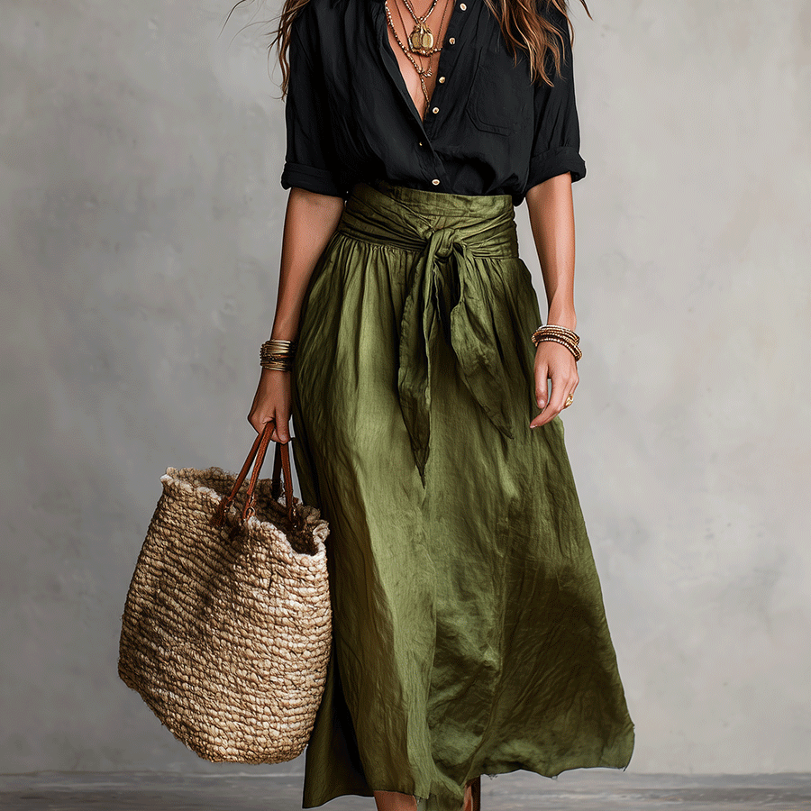Effortless Elegance Boho Skirt Set