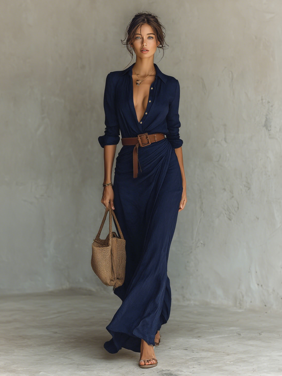 Sofia • Maxi Dress with Belt