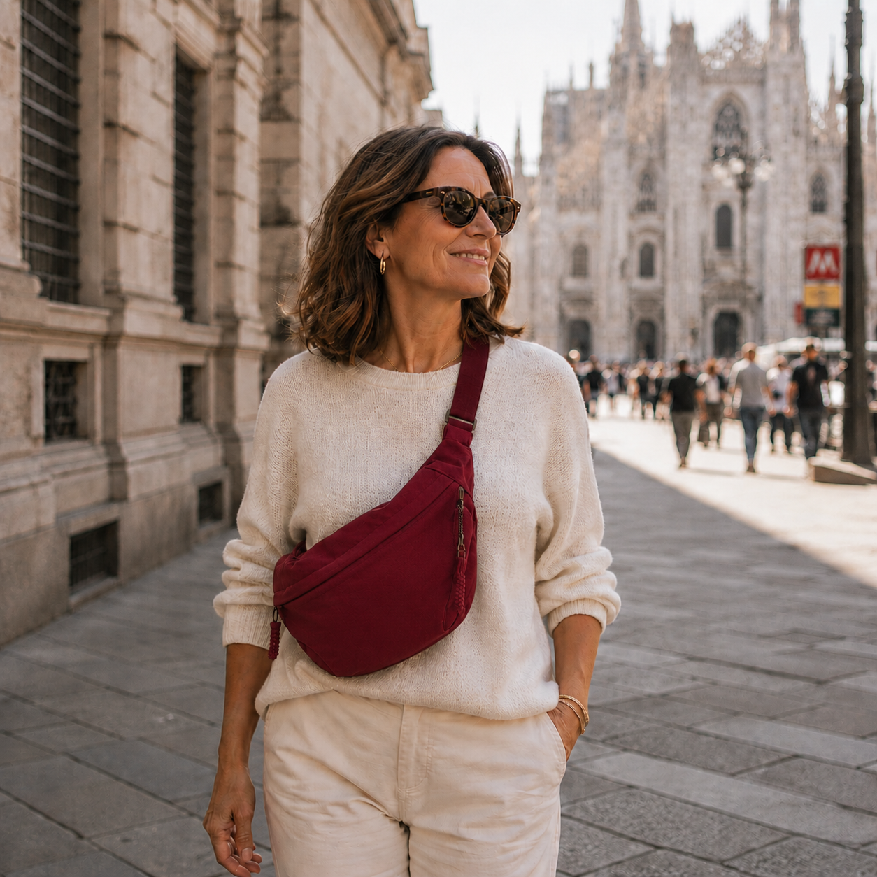 Aria | Elegant Shoulder Bag — Bordeaux