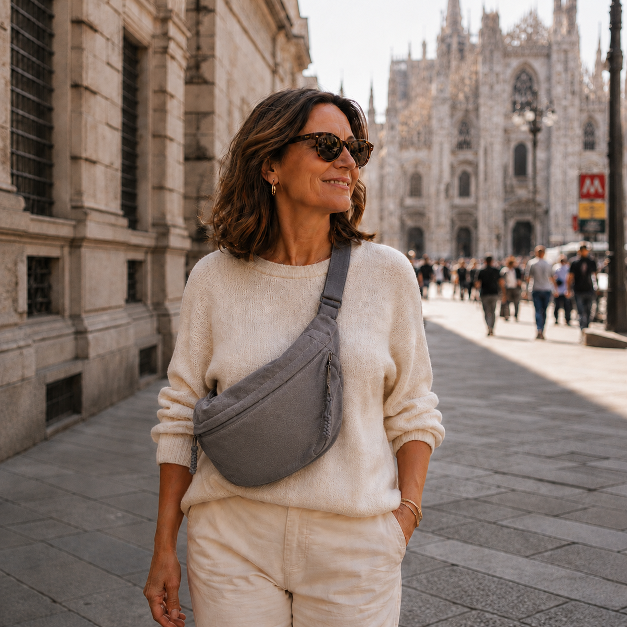 Aria | Elegant Shoulder Bag — Gray