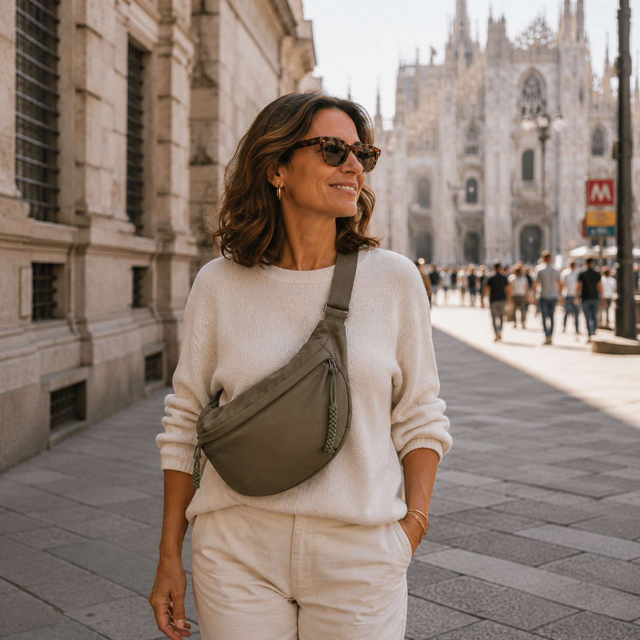 Aria | Elegant Shoulder Bag — Olive Green