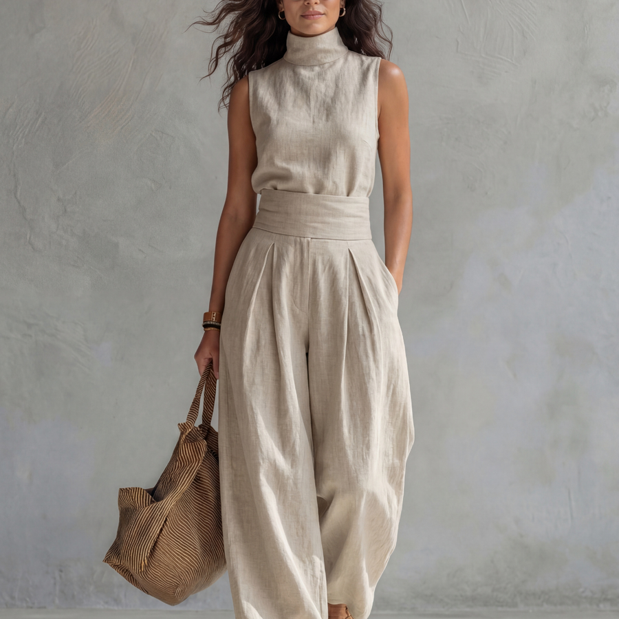 Maria | Elegant Wide Leg Pants and Top Set