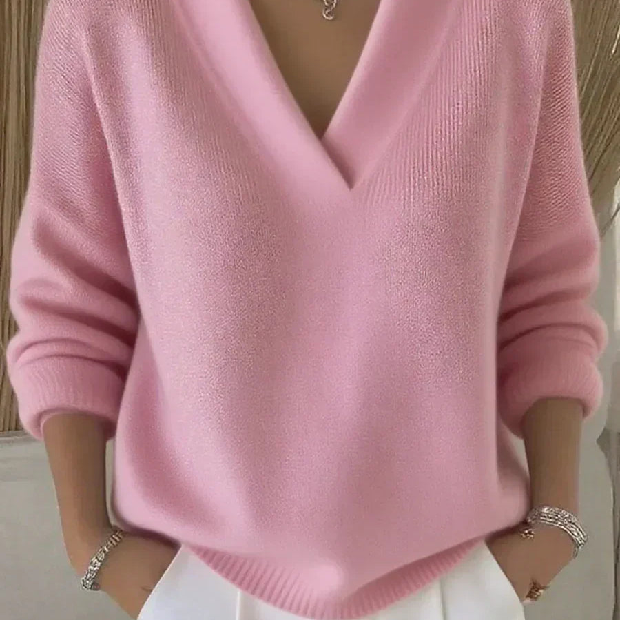 Vivelle™ | Relaxed V-Neck Sweater