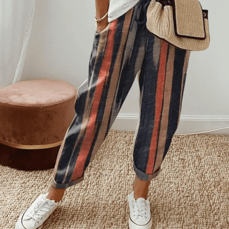 Elle™ | Flattering Fit & Comfort Waistband Trouser With Print