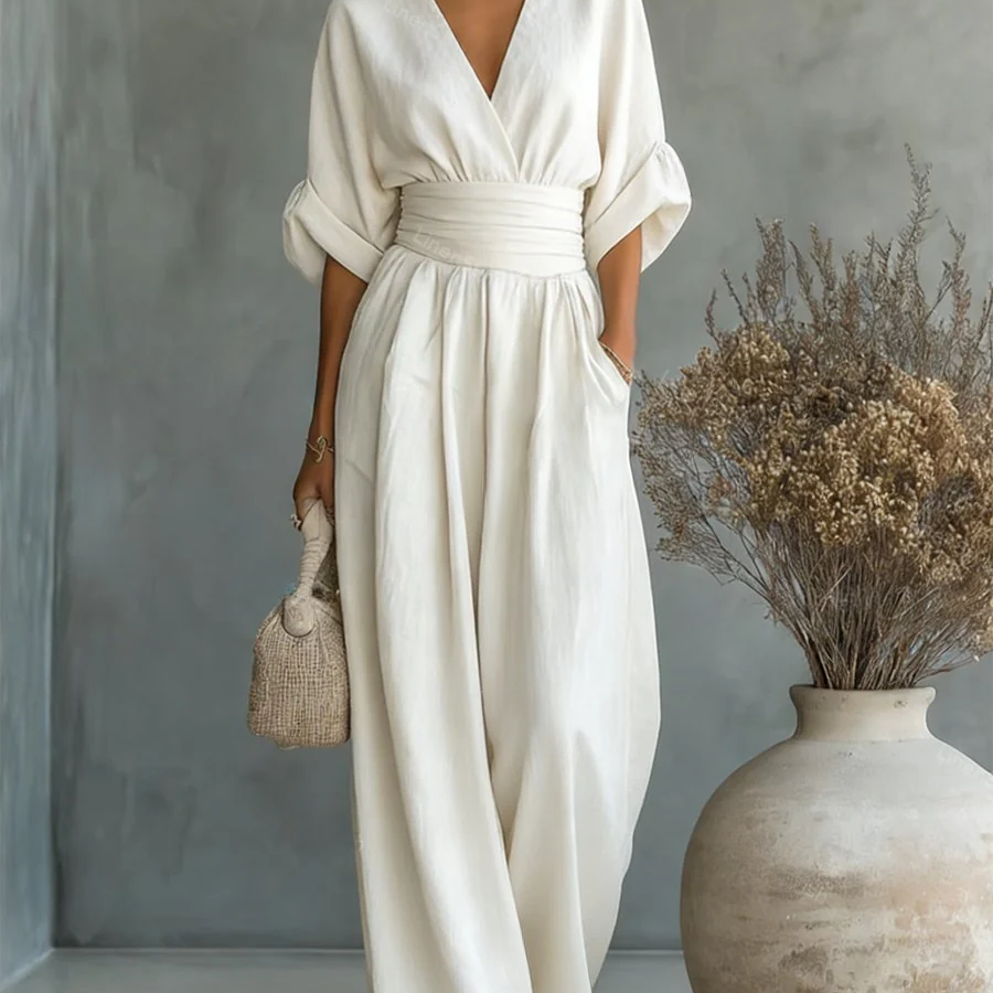 Sofia | Effortless V-Neck Jumpsuit