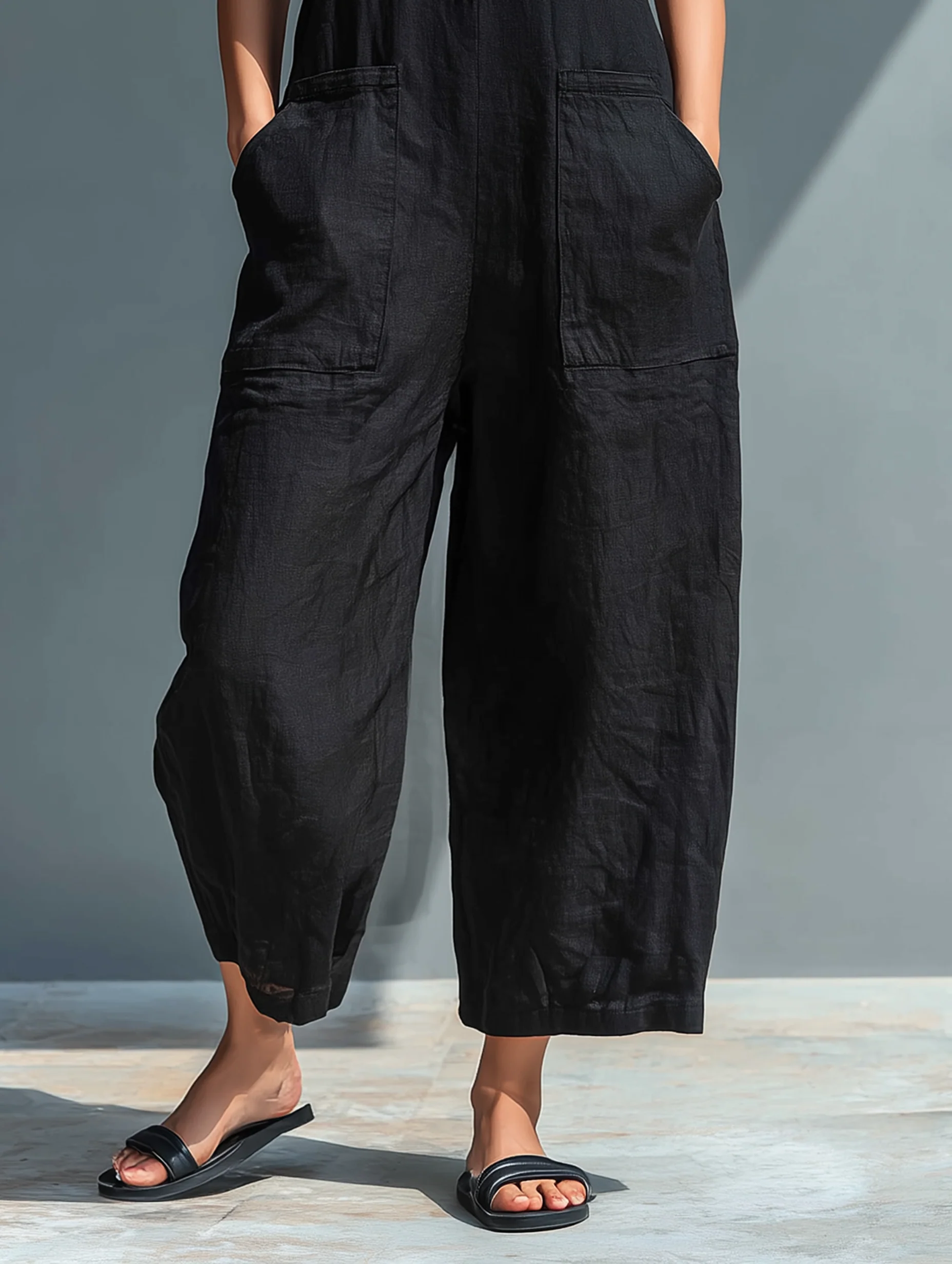 Lotte | Minimalist Sleeveless Dungaree Dress