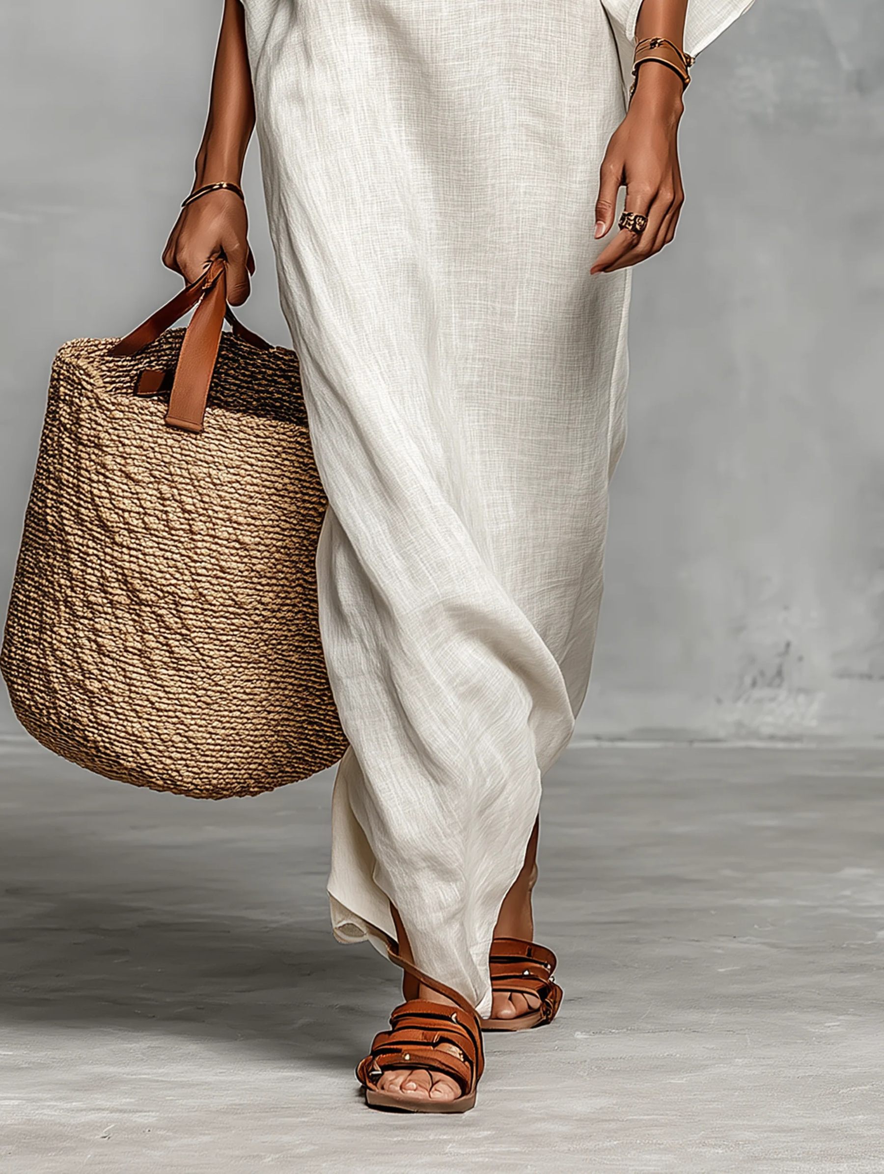Aveline | Off-Shoulder Maxi Dress with Batwing Sleeves
