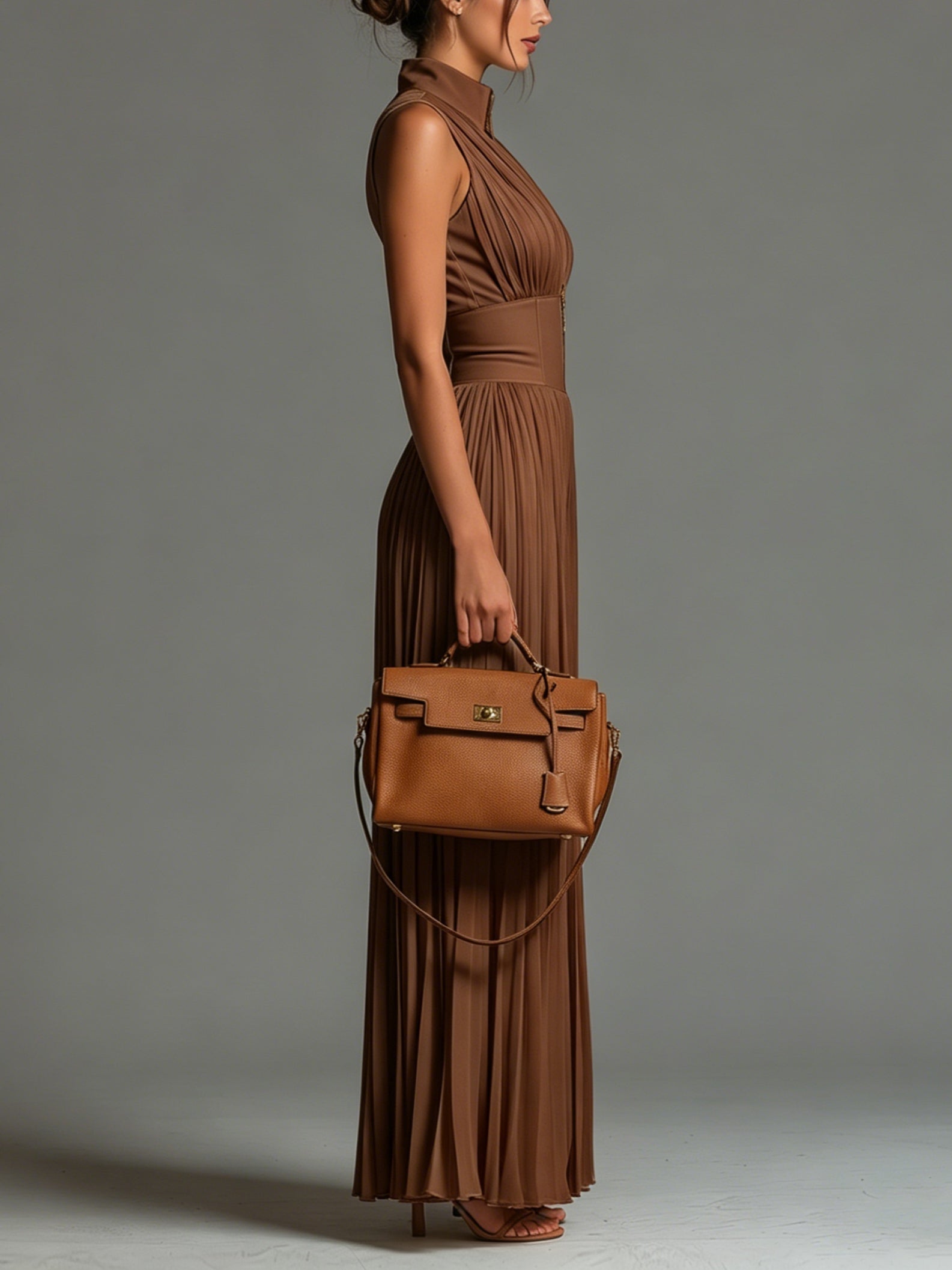 Thea | Caramel Wide-Leg Jumpsuit
