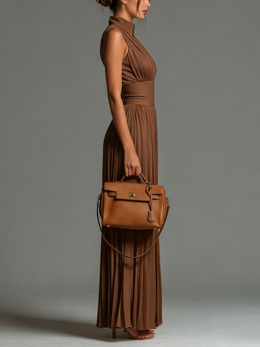 Thea | Caramel Wide-Leg Jumpsuit