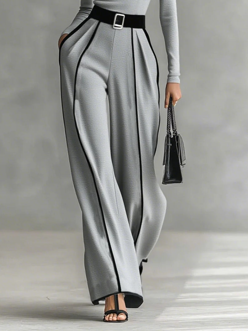 Vera | Elegant Two-Piece Set with Contrast Trim