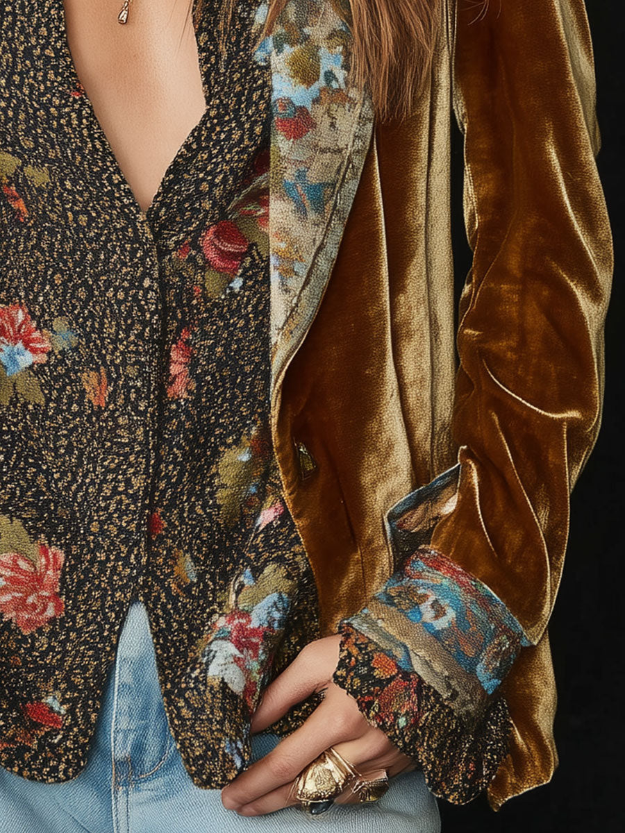Rosamund | Vintage Floral Patchwork Blazer