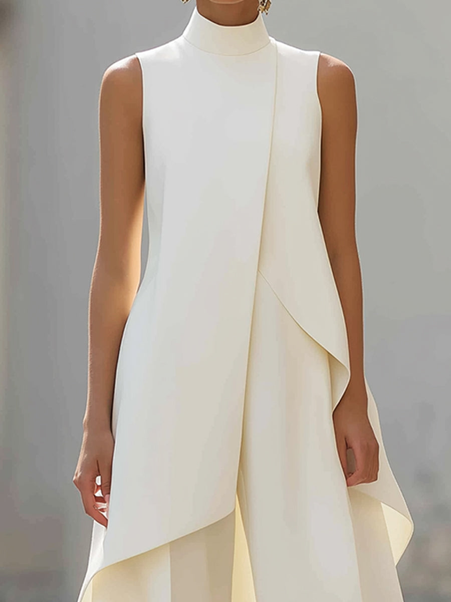Lucía • Long jumpsuit with elegant drape
