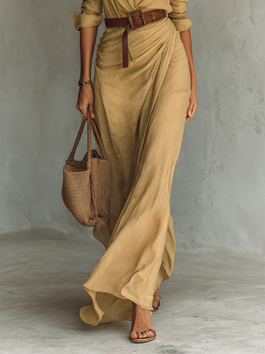Sofia • Maxi Dress with Belt
