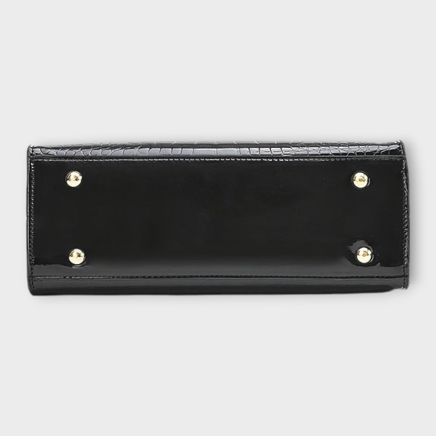 Maison Verdelle - Shiny Crocodile Skin Pattern Handbag