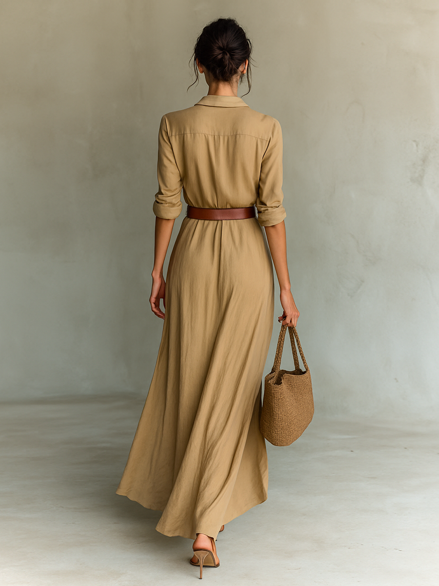 Sofia • Maxi Dress with Belt