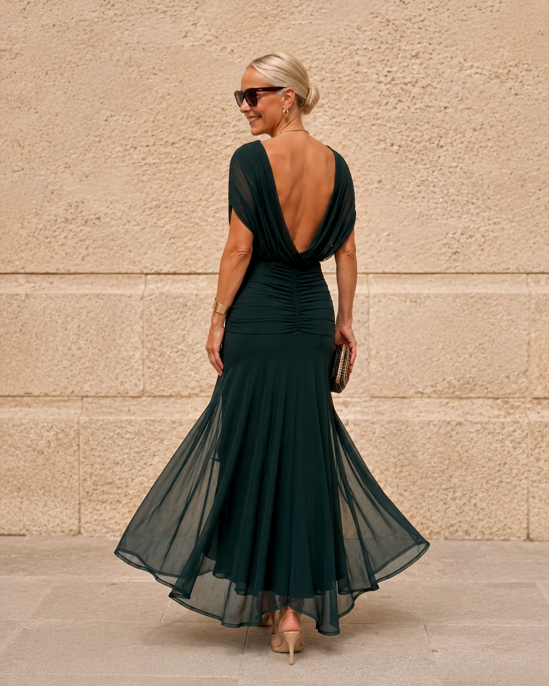 Alondra | Long Floral Dress with V-Neck