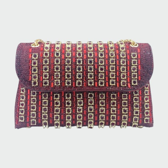 Laviera - Chic Chain Coloured Diamond Shoulder Bag