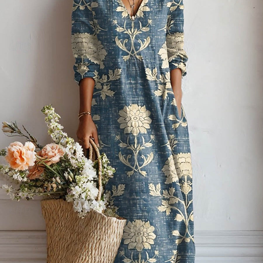 Vintage Blue Floral