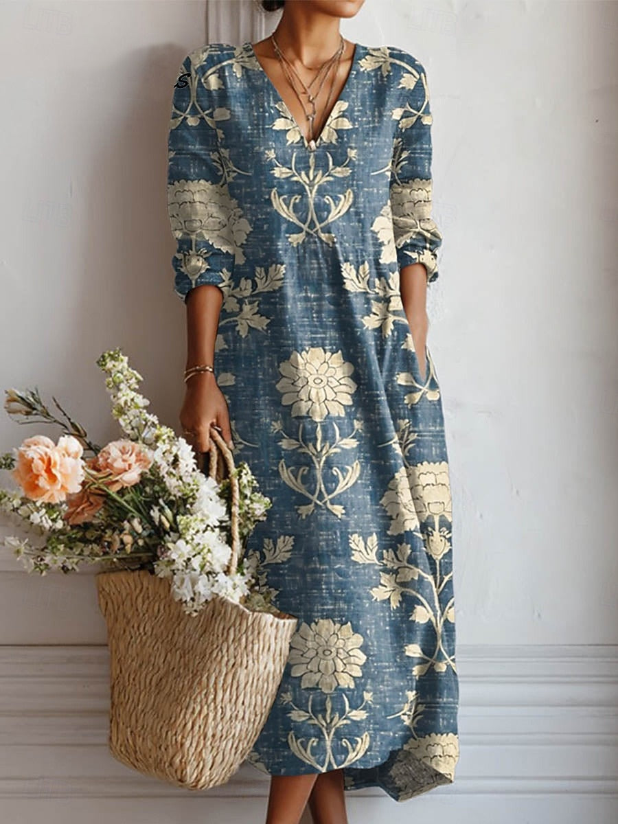 Vintage Blue Floral