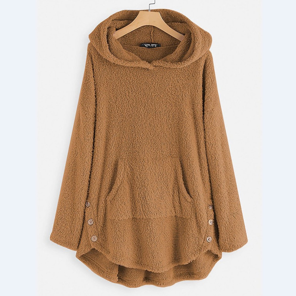 Luna | Women's Fleece Zip-Up Hooded Cat Pocket Sweater