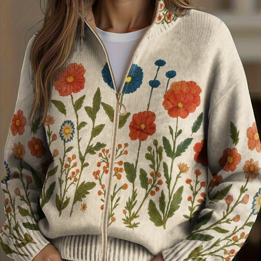 Juniper | Wildflower Meadow Zip Cardigan